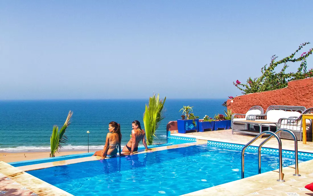 infinity pool ocean view Morocco